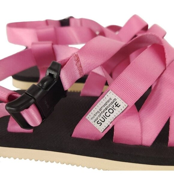 Suicoke Sama Sandals Size M9 W11 Unisex Pink Strappy $110 - Picture 6 of 13
